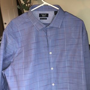 Original Penguin Blue Check Button Up